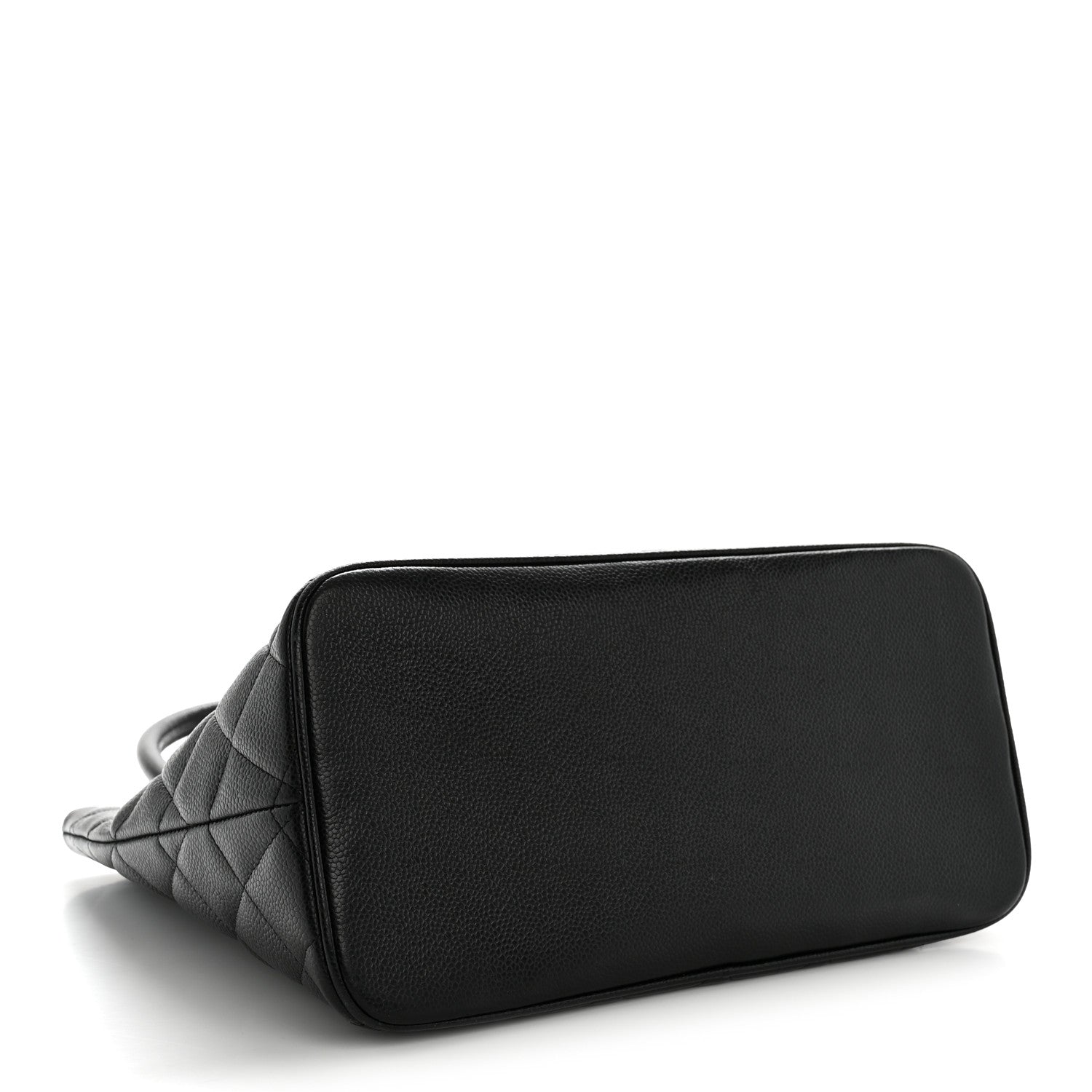 Caviar Quilted Medallion Tote Black