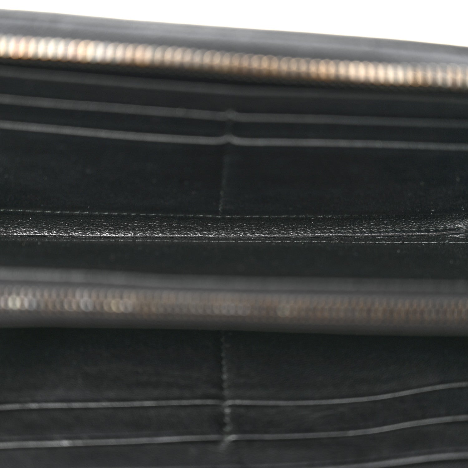 Nappa Intrecciato Zip Around Wallet Black