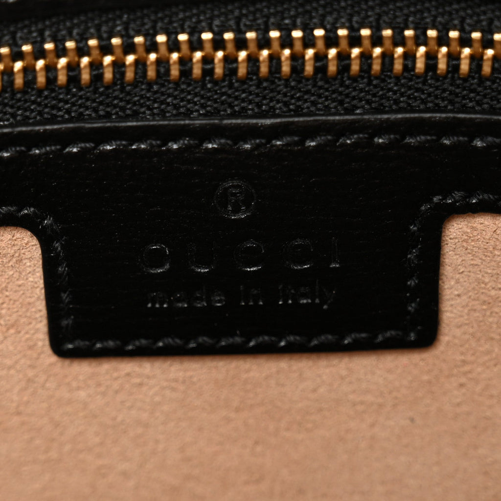 Textured Calfskin Small Horsebit 1955 Shoulder Bag Black