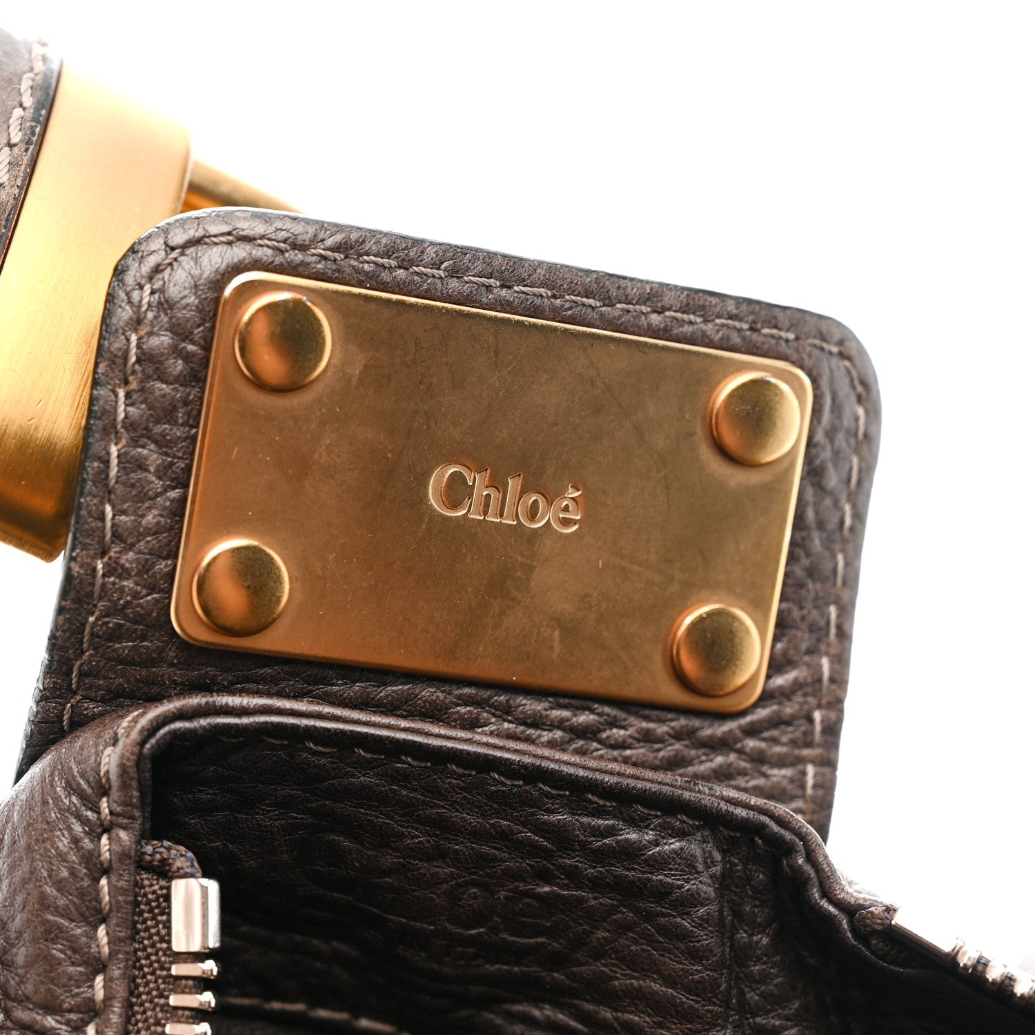 Calfskin Medium Paddington Satchel Chocolate