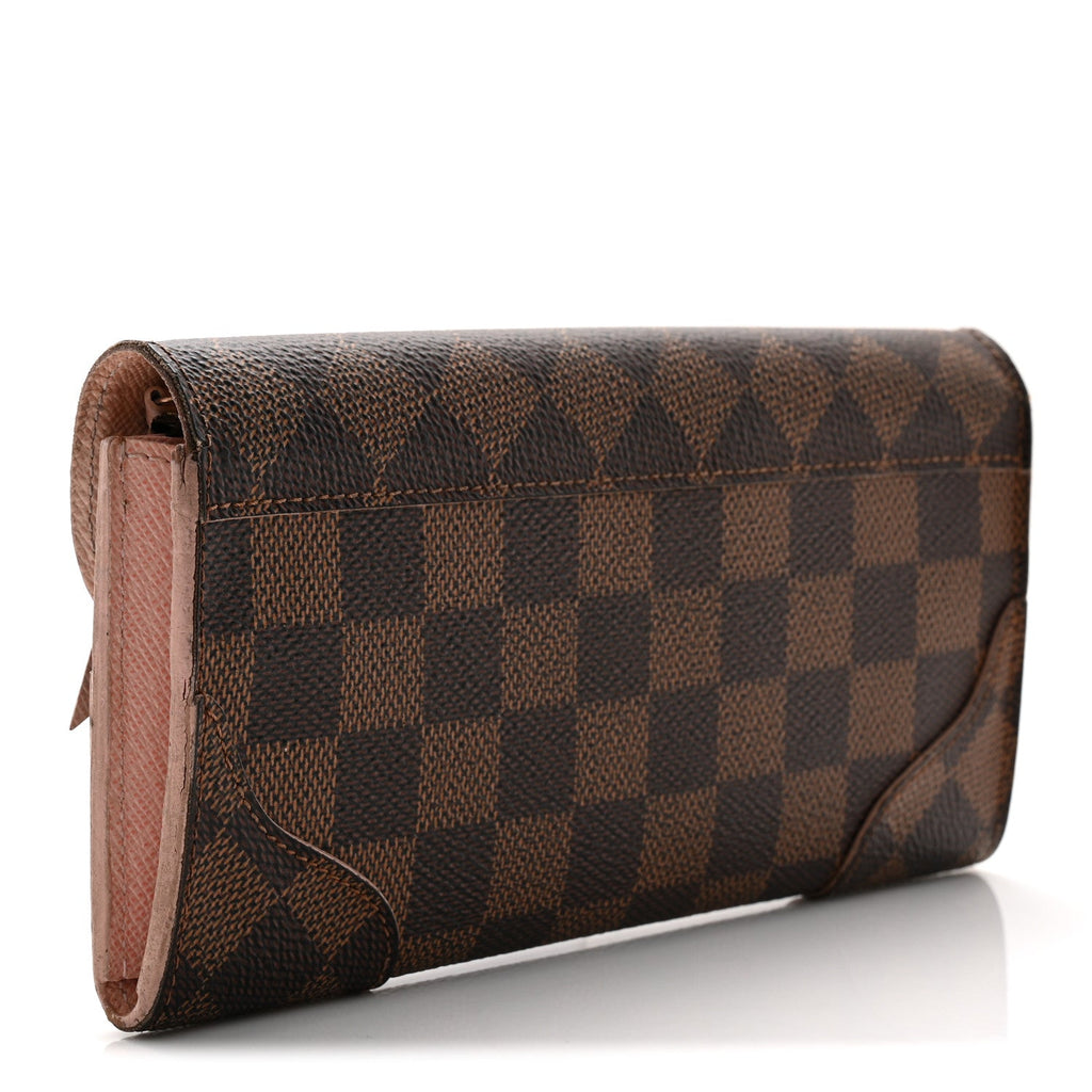 Damier Ebene Caissa Wallet Rose Ballerine