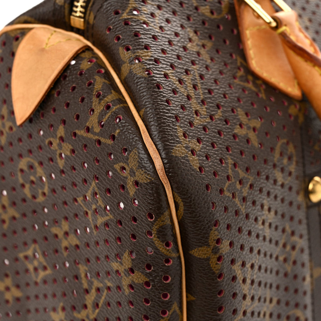 Monogram Perforated Speedy 30 Fuchsia
