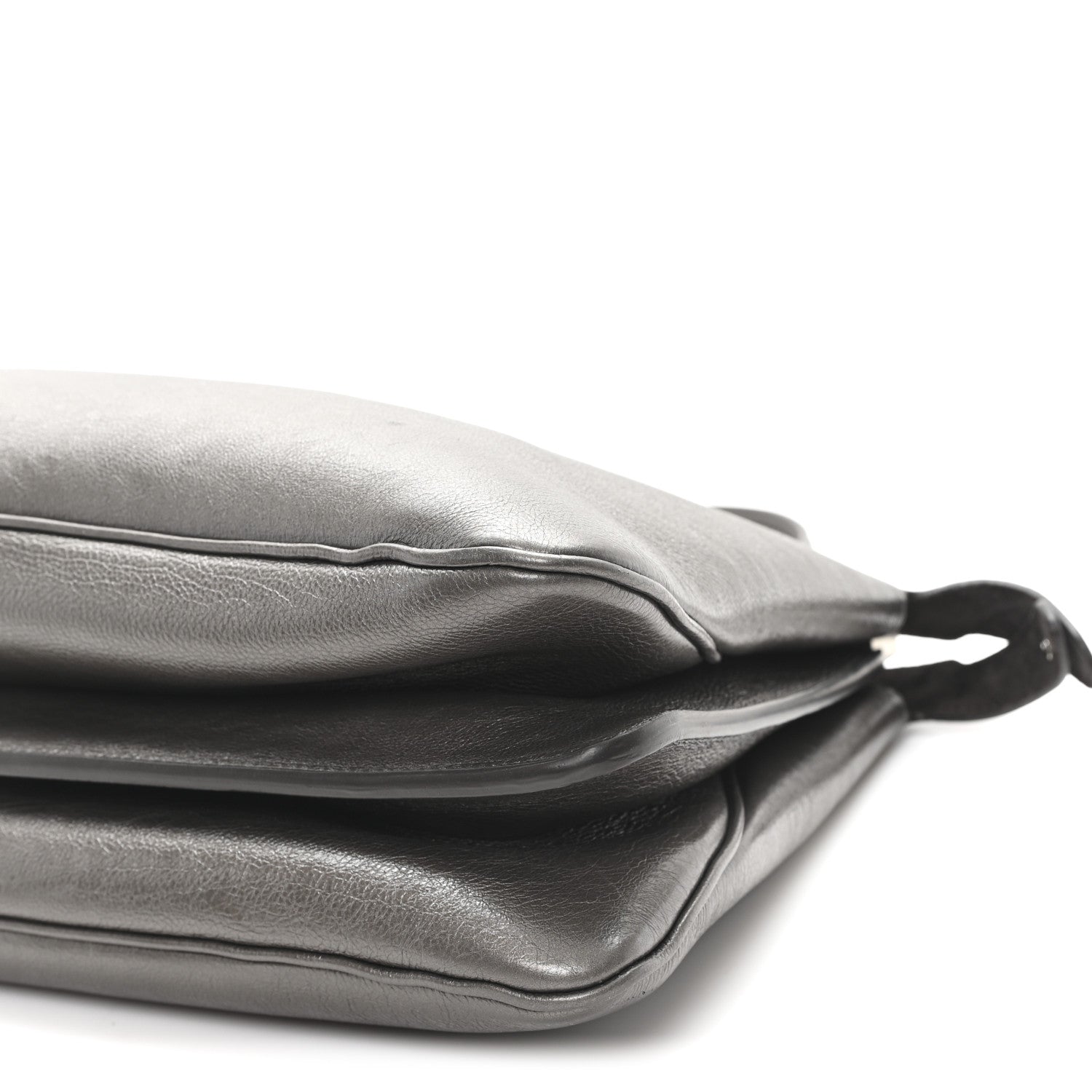 Metallic Vitello Large Soft Peekaboo Tortora