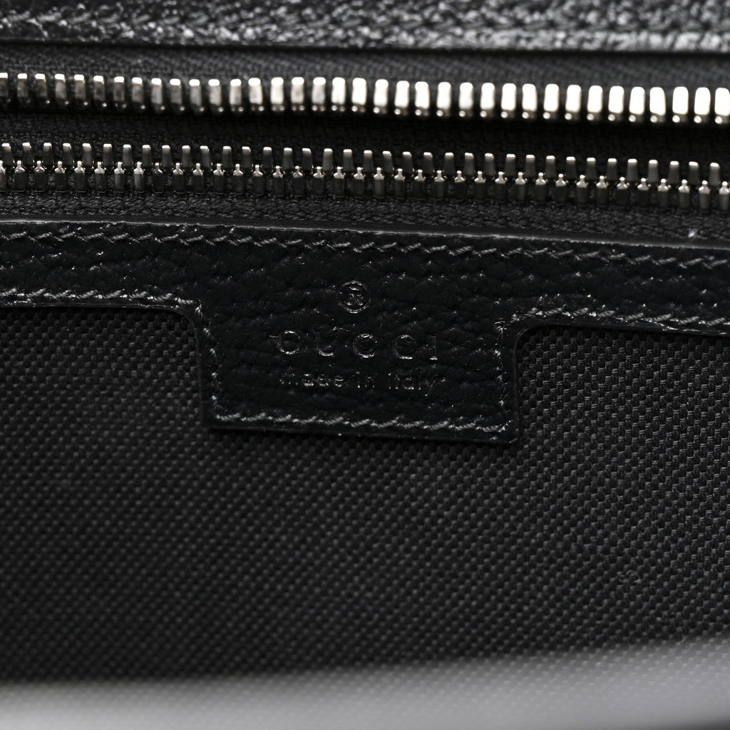 Dollar Pigprint Koi Calfskin Interlocking G Tote Bag Black