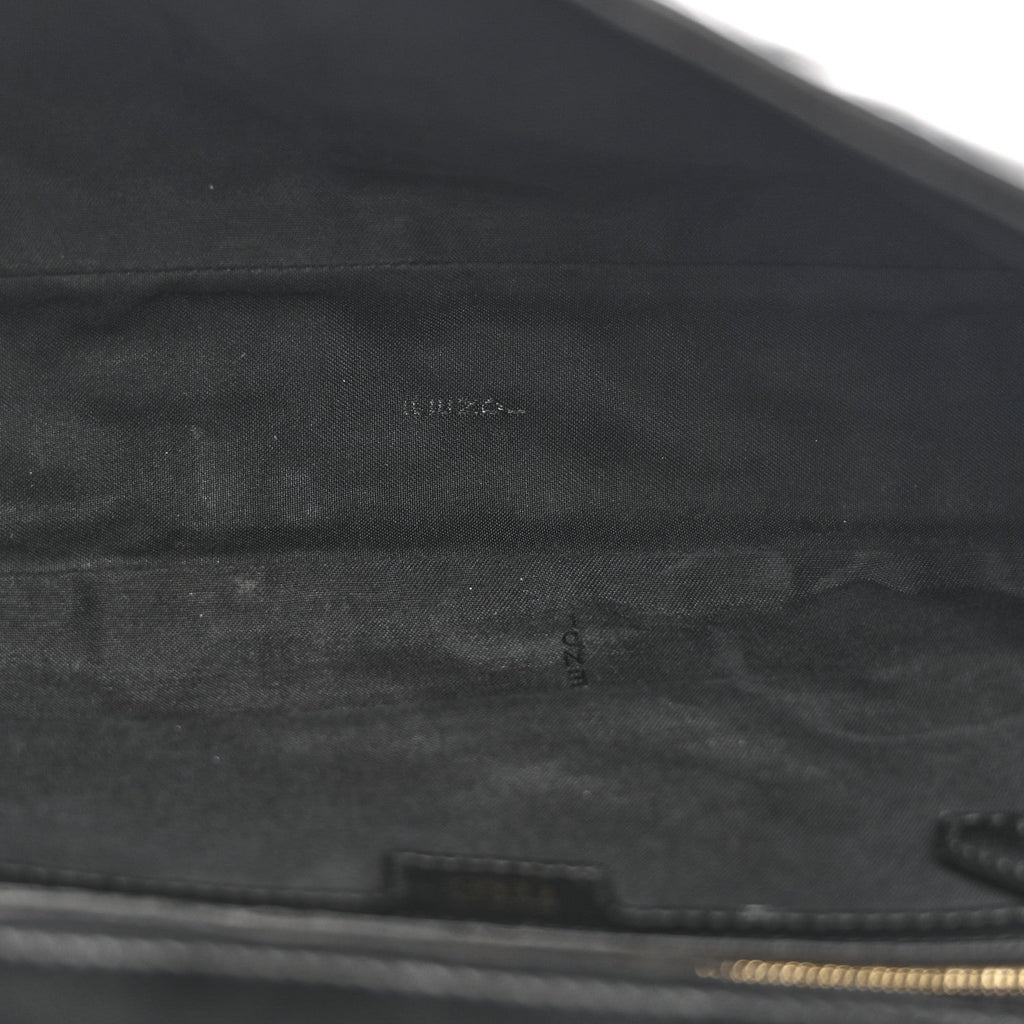 Nappa FF 1974 Embossed Large Baguette Black