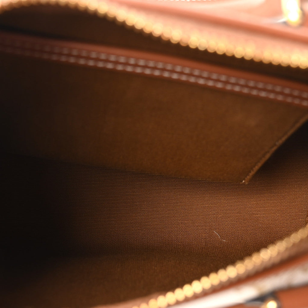 Triomphe Canvas Calfskin Small Boston Bag White