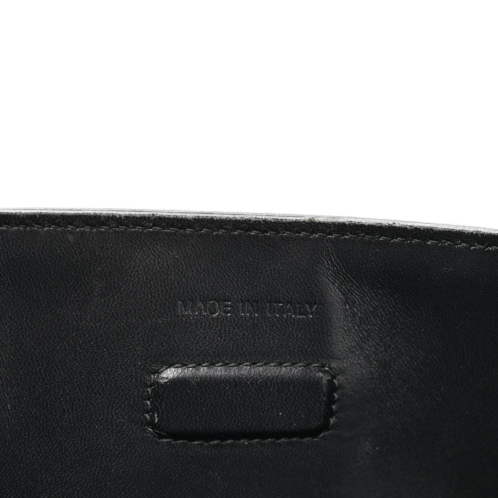 Grained Calfskin Large Diorever Flap Black