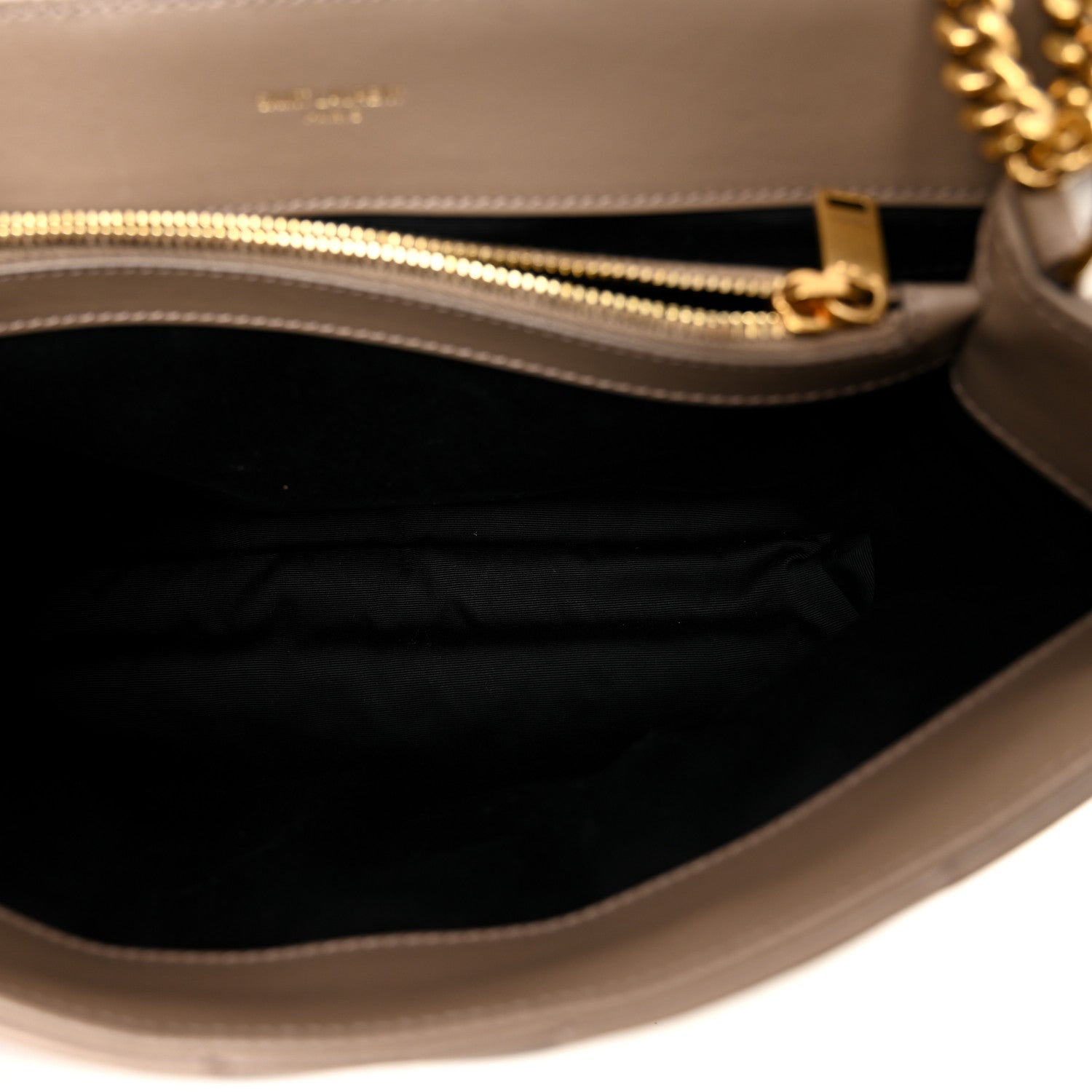 Calfskin Y Quilted Monogram Medium Loulou Chain Satchel Dark Beige