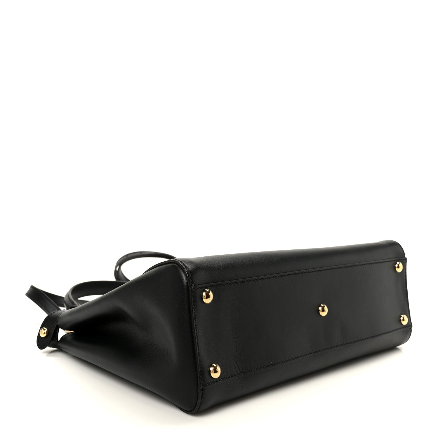 Vitello Morgan Fabric Jacquard Pequin Medium Peekaboo Iconic Satchel Black Tobacco