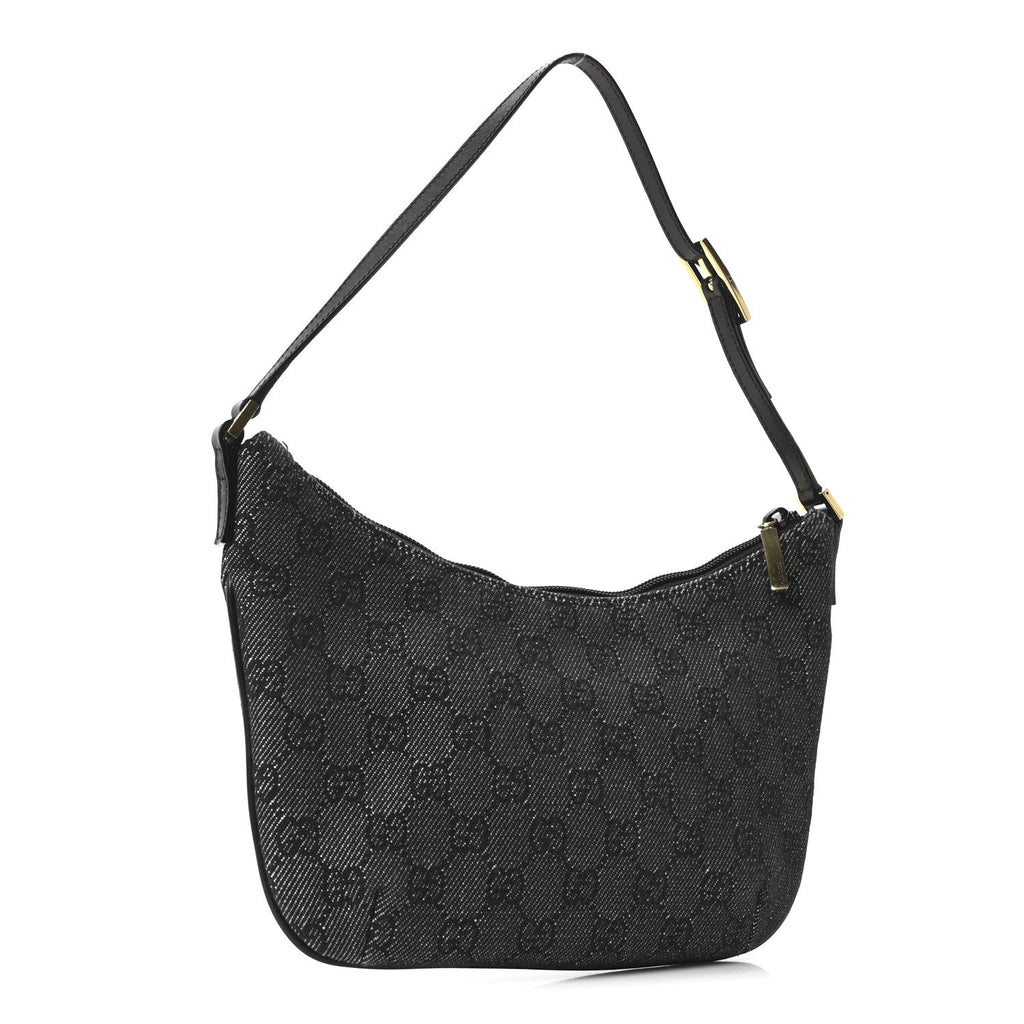 Denim Monogram Pochette Black