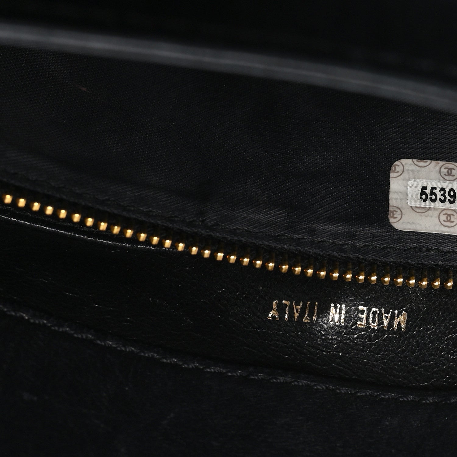 Lambskin Quilted CC Flap Shoulder Bag Black