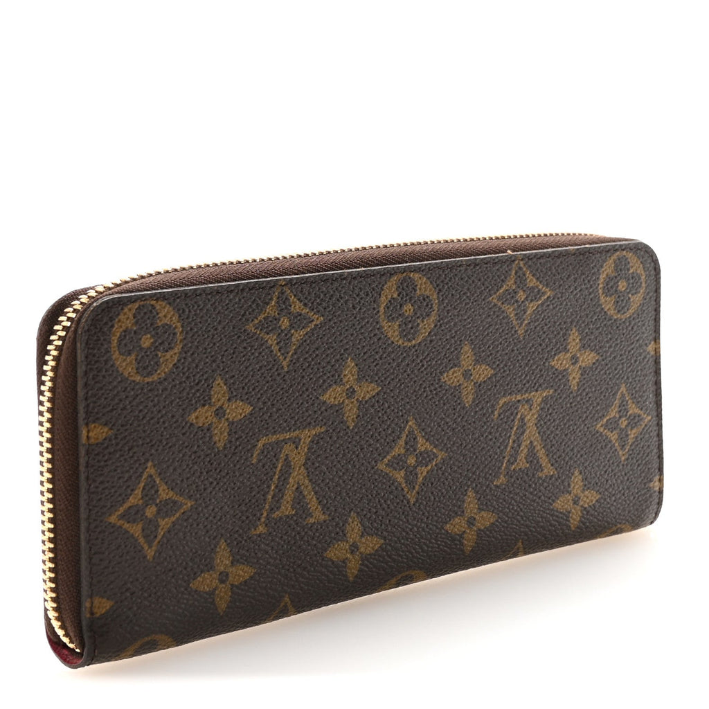 Monogram Clemence Wallet Fuchsia