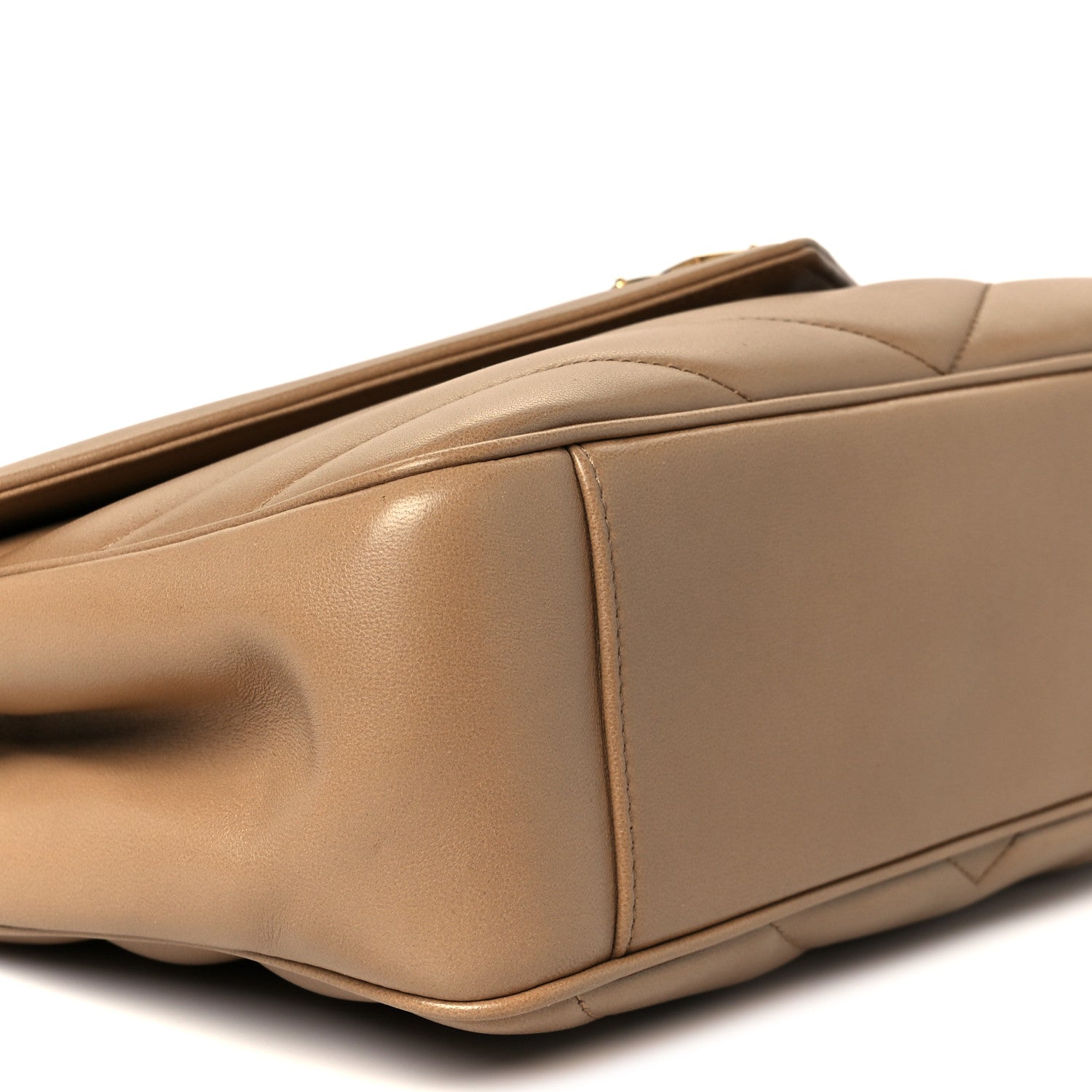 Lambskin Chevron Quilted Medium LouLou Natural Tan