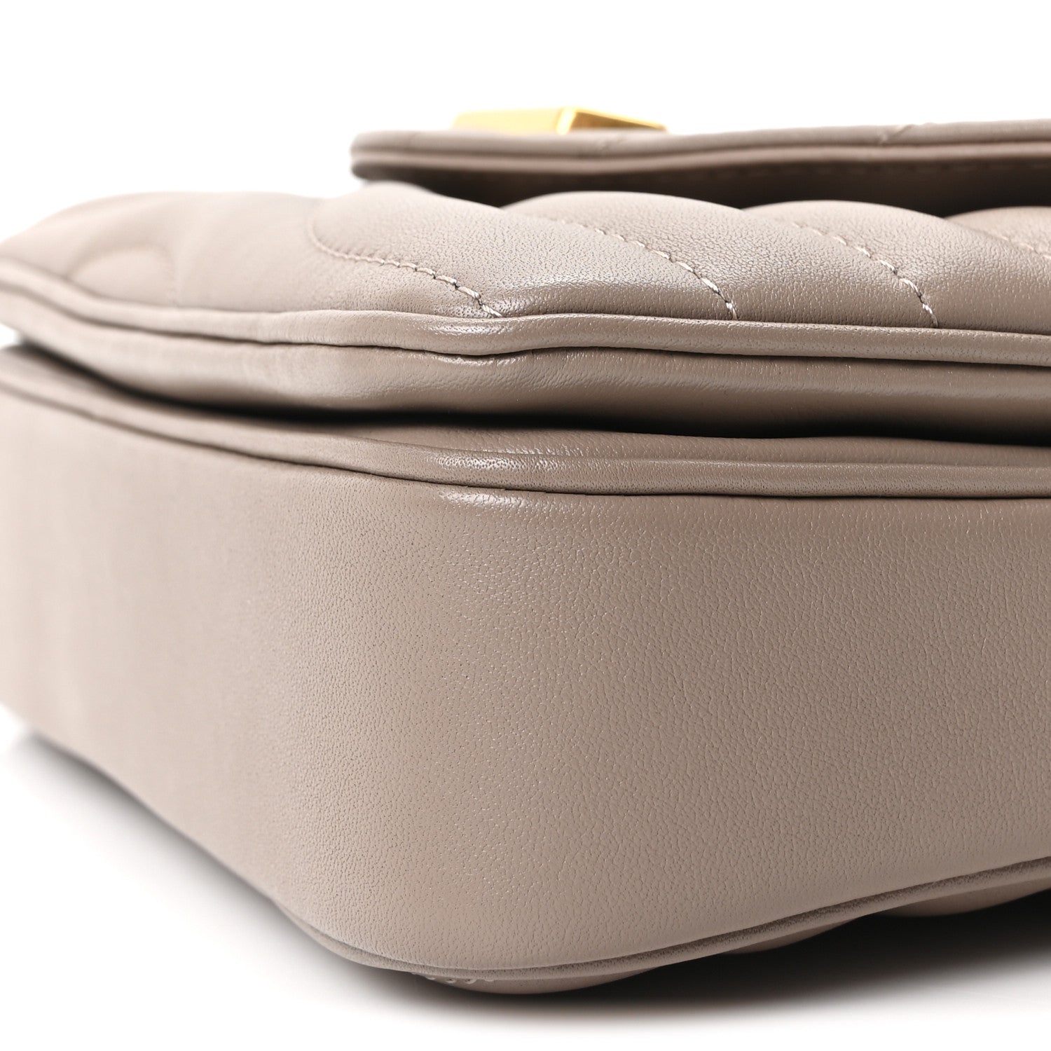 Calfskin LV New Wave Chain Bag Taupe