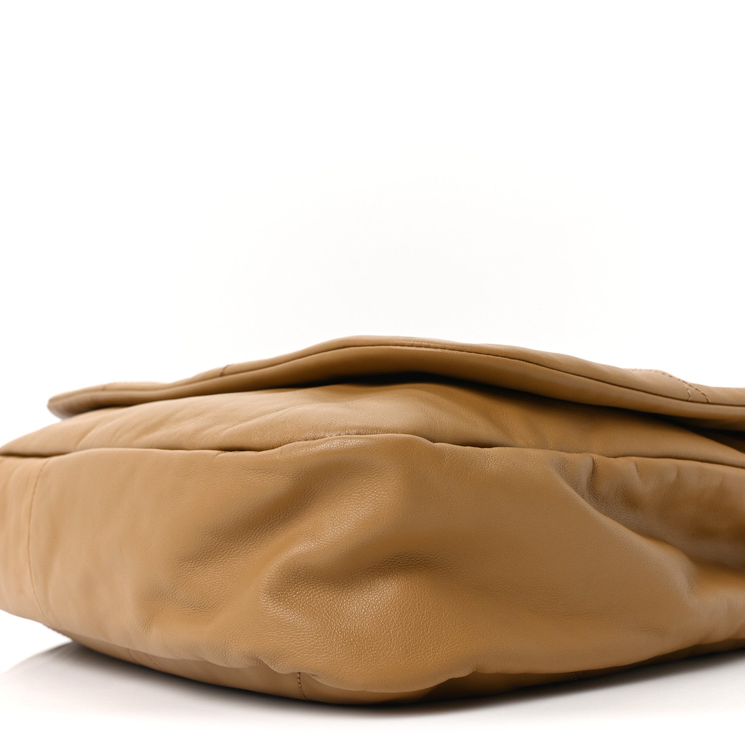 Lambskin Matelasse Monogram Large Jamie 4.3 Tabac Brown