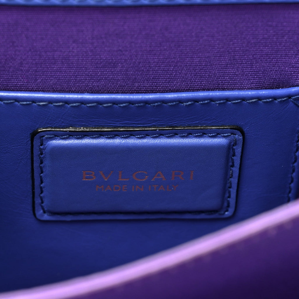Calfskin Serpenti Forever Top Handle Blue