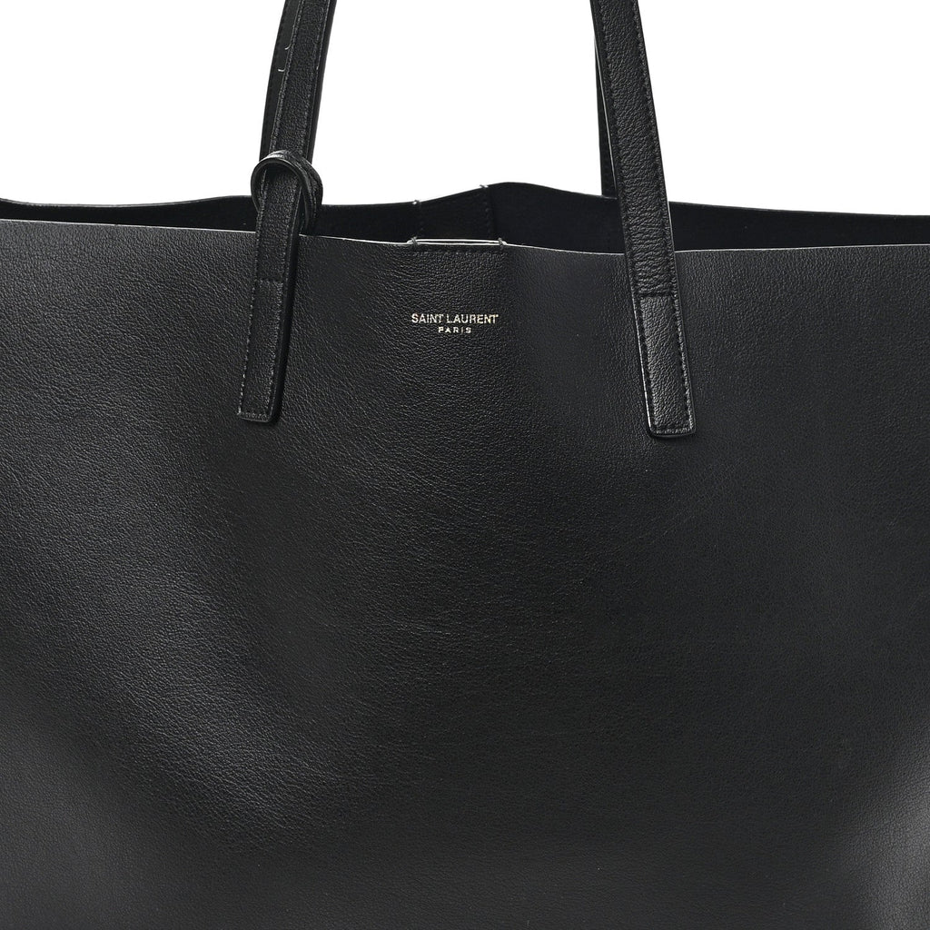 Calfskin Large Shopping Tote Black