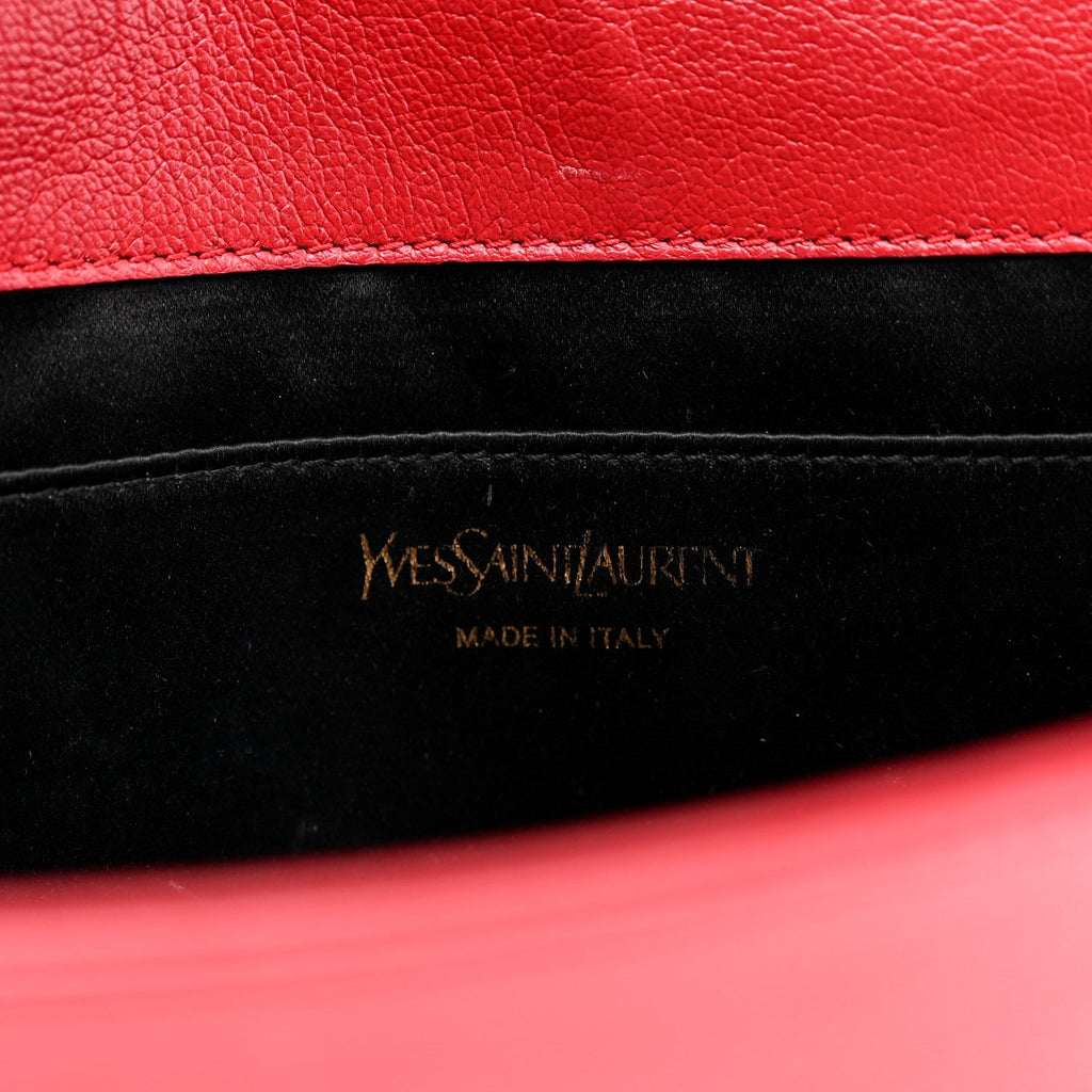 Calfskin Monogram Large Belle De Jour Clutch Red