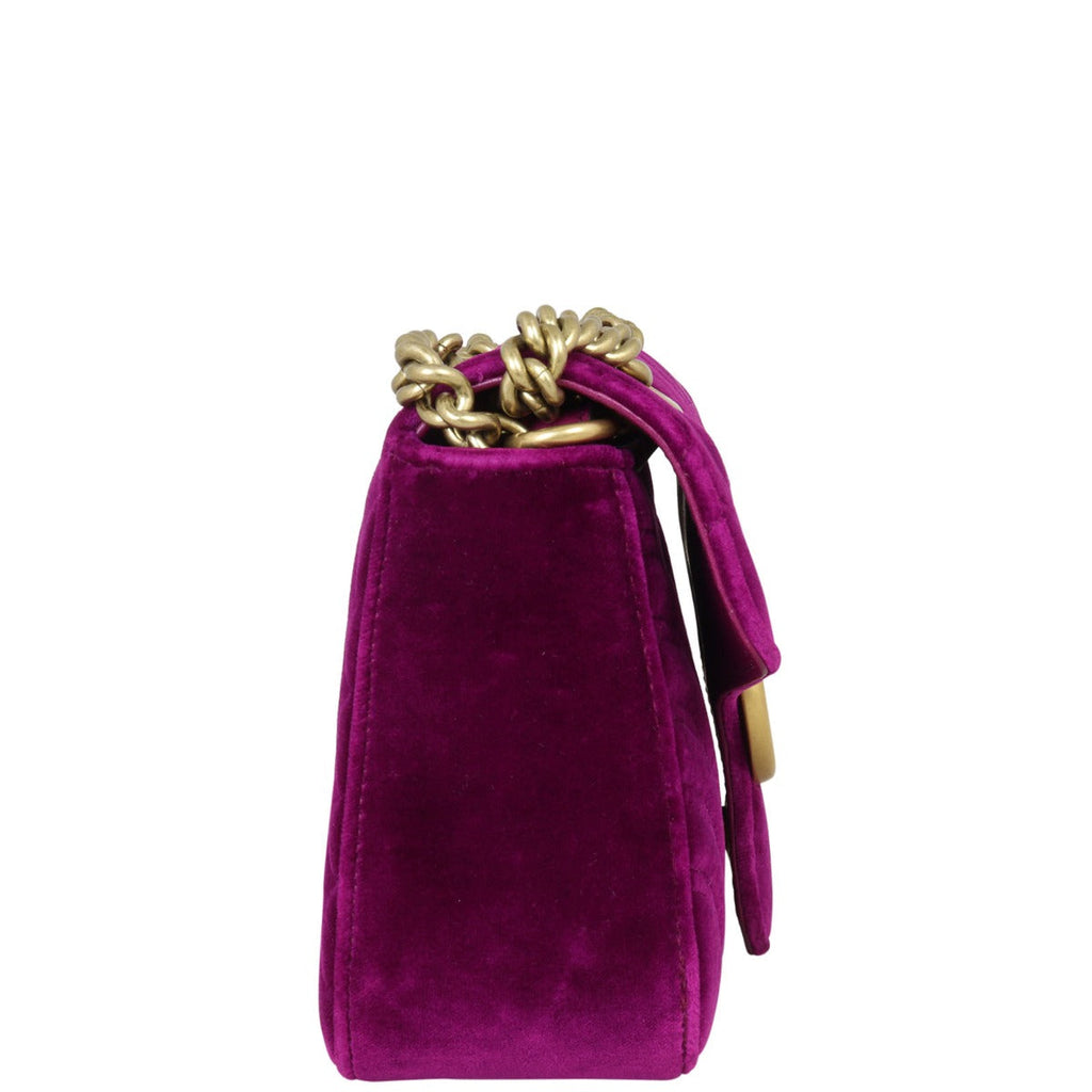 Gucci GG Marmont Small Velvet Shoulder Bag