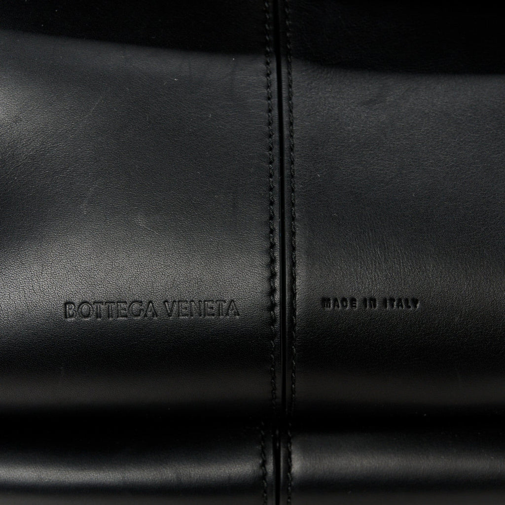 Calfskin Medium Falcon Shoulder Bag Black