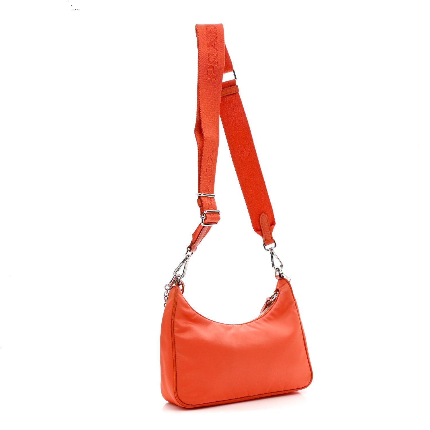 Re-Nylon Saffiano Re-Edition 2005 Shoulder Bag Arancio