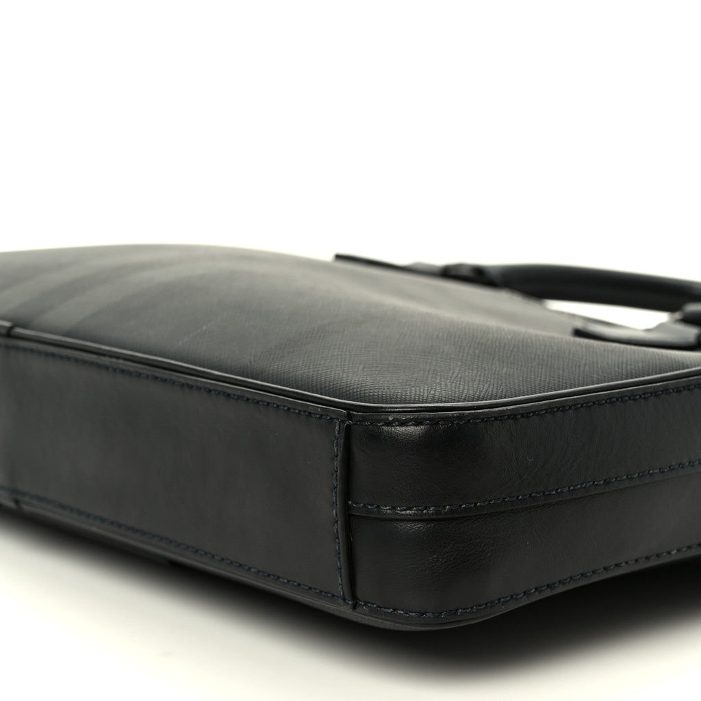 London Check Ainsworth Briefcase Dark Charcoal