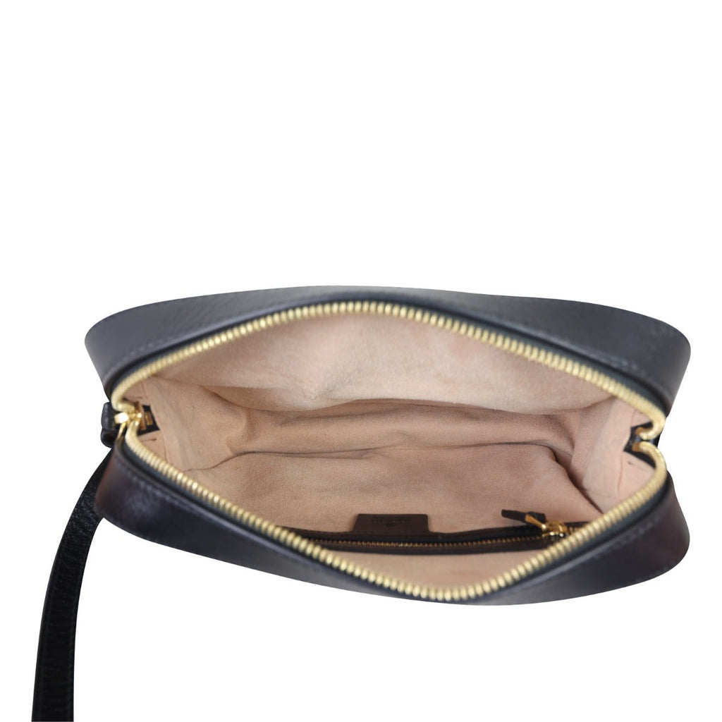 Gucci GG Leather 1955 Horsebit Shoulder Bag Small