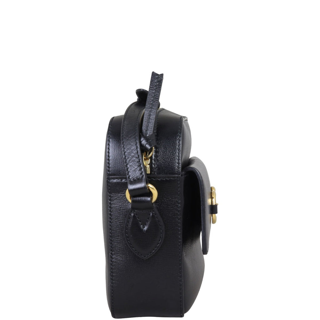 Gucci GG Leather 1955 Horsebit Shoulder Bag Small