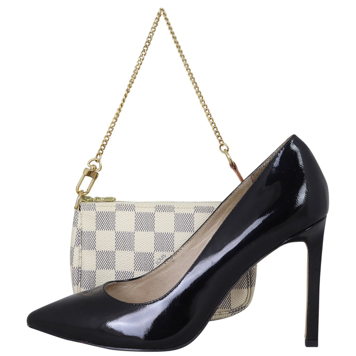 Louis Vuitton Mini Pochette Accessories Damier Azur