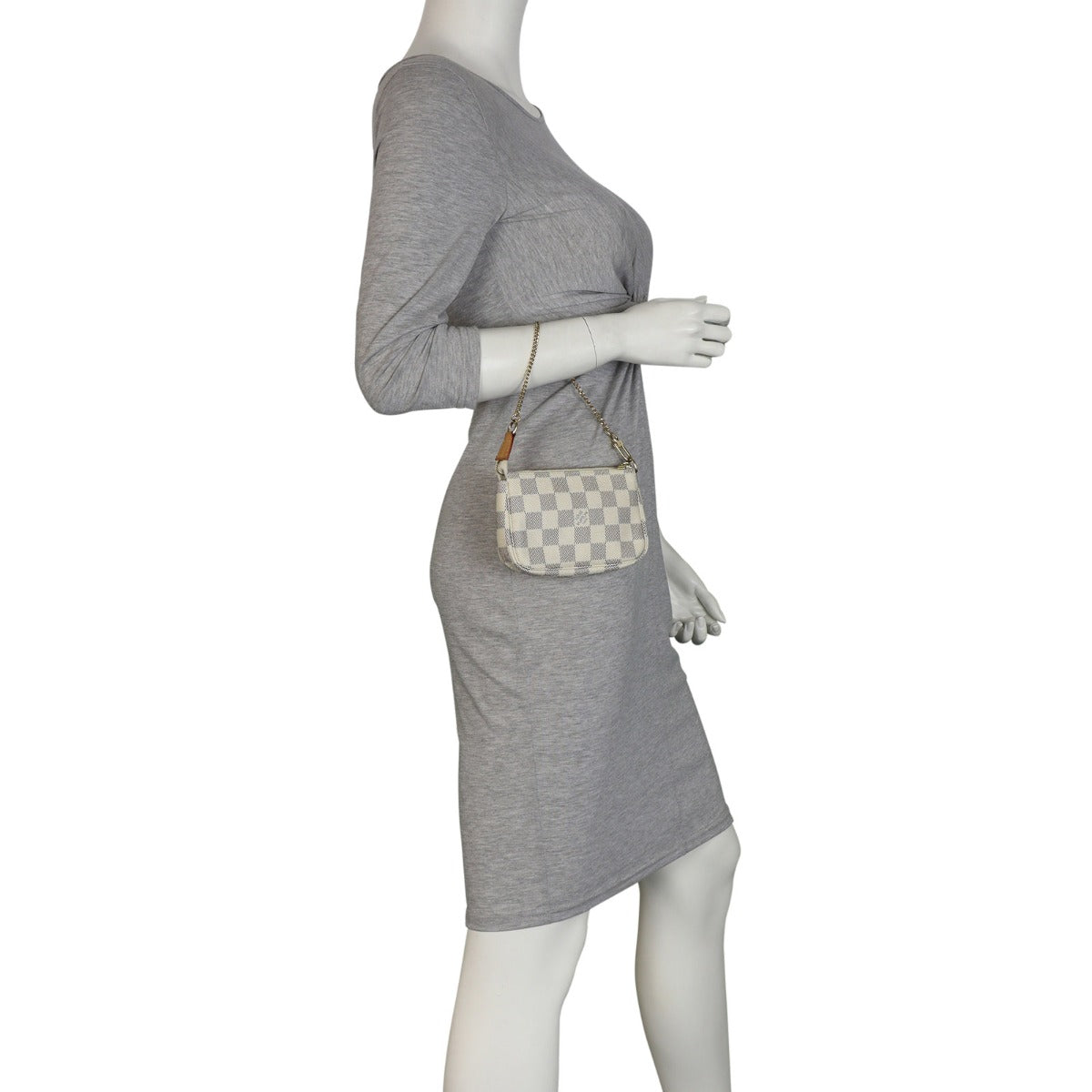 Louis Vuitton Mini Pochette Accessories Damier Azur