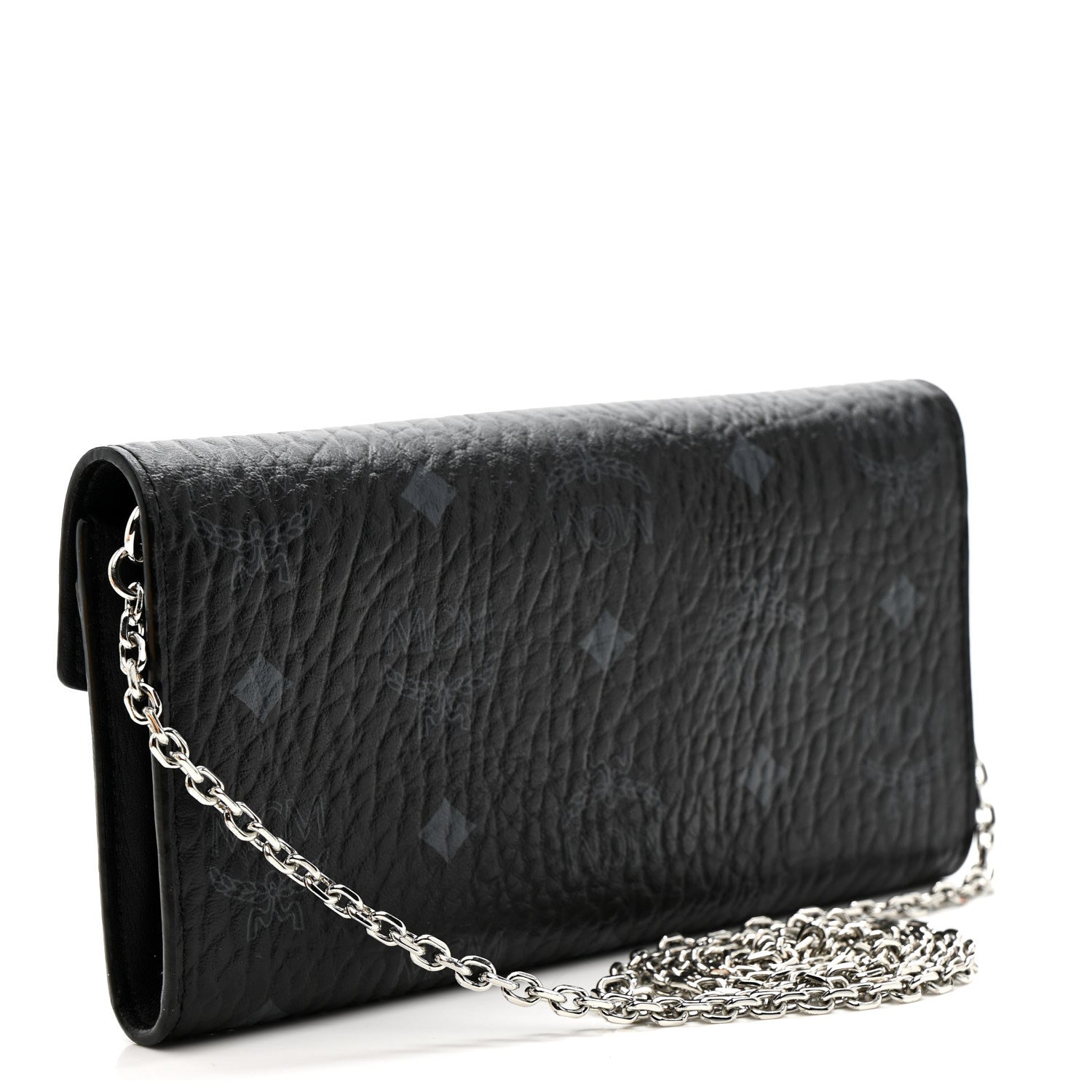Visetos Large Patricia Wallet On Chain Black