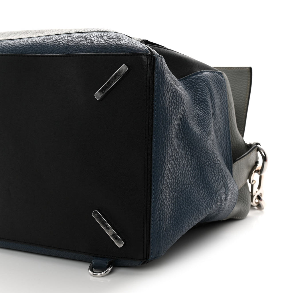 Calfskin Puzzle Bag XL Grey Blue
