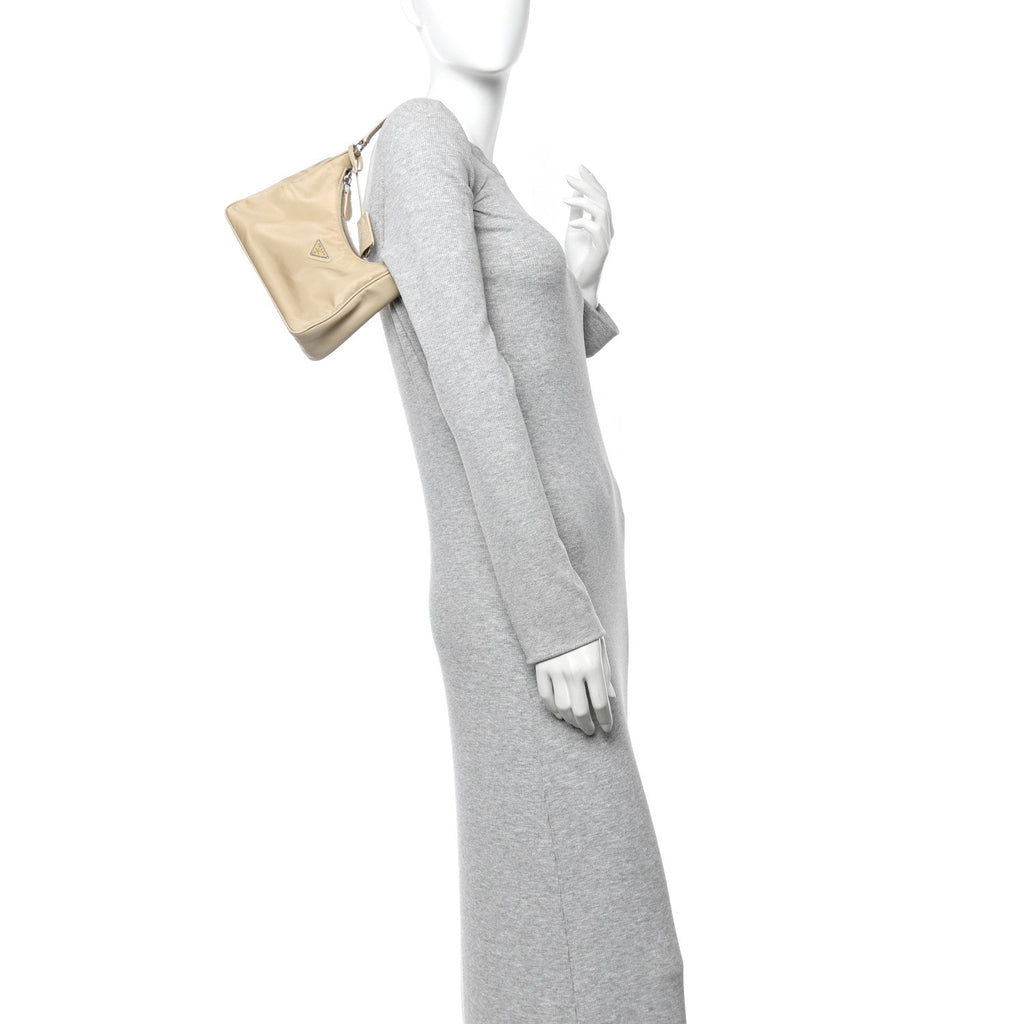 Re-Nylon Saffiano Mini Re-Edition 2005 Bag Deserto