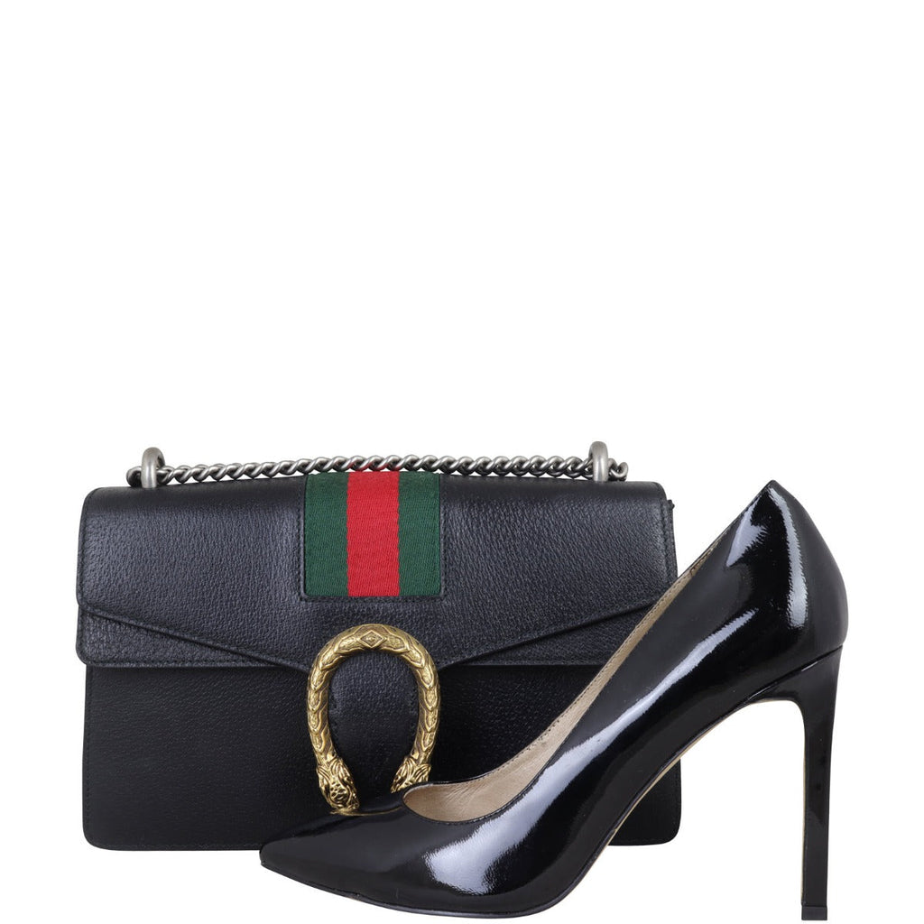 Gucci Dionysus Web Small Leather Shoulder Bag