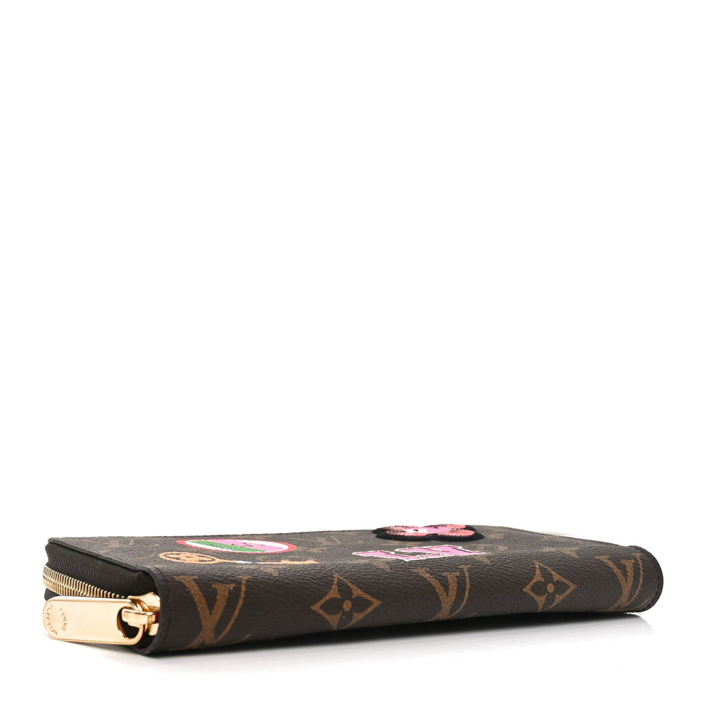 Monogram Travel Stickers Zippy Wallet