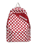 Men Colorblock Plaid Nylon Backpack 1228