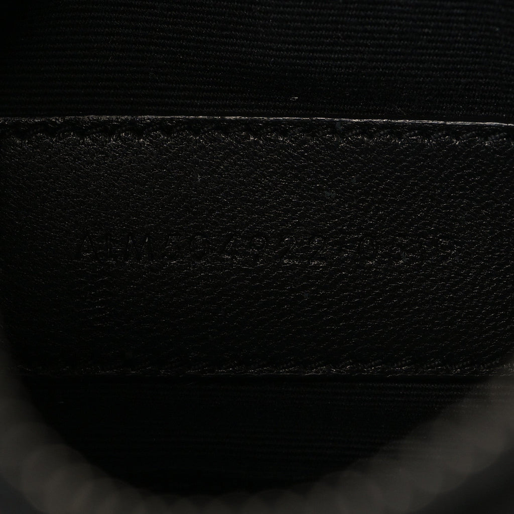 Grain De Poudre Chevron Monogram Bill Pouch Black