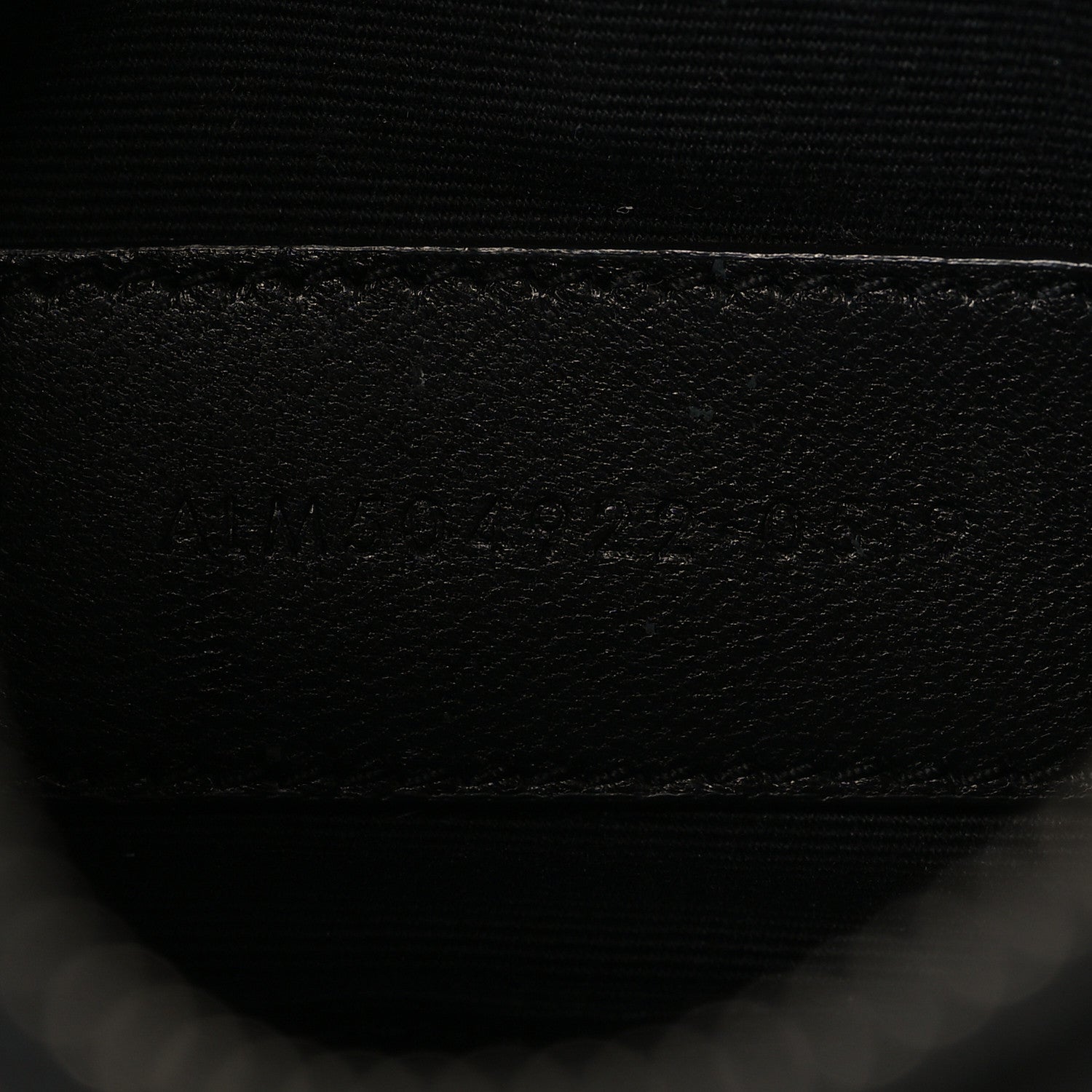 Grain De Poudre Chevron Monogram Bill Pouch Black