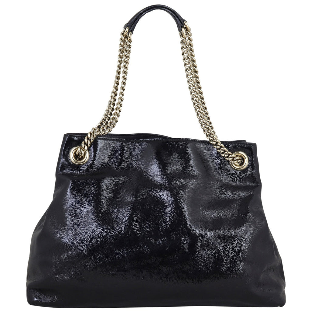 Gucci Soho Chain Shoulder Bag Medium Patent