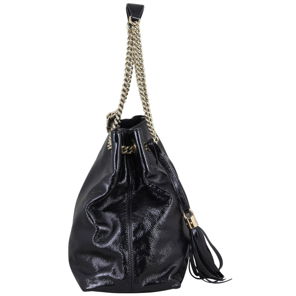 Gucci Soho Chain Shoulder Bag Medium Patent