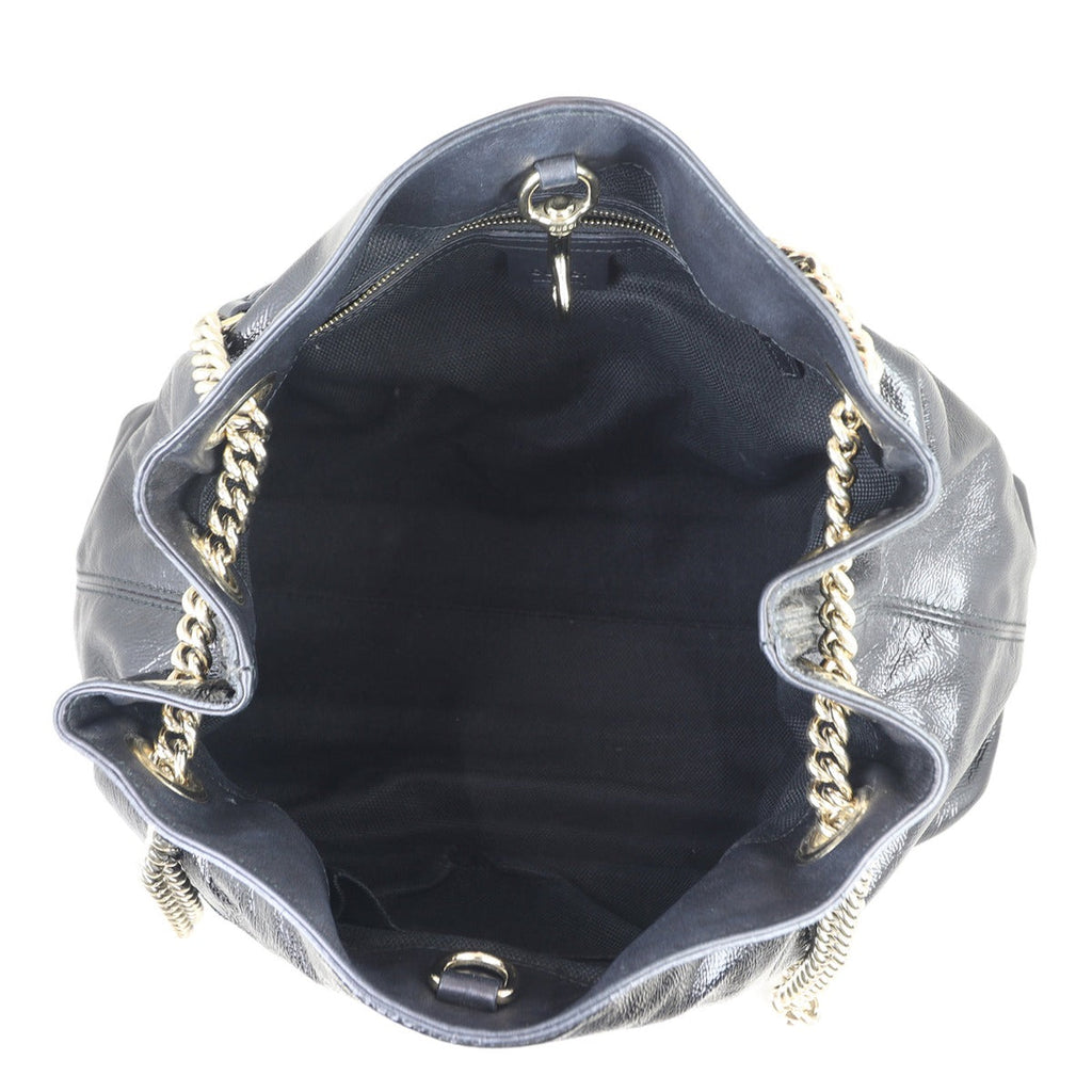 Gucci Soho Chain Shoulder Bag Medium Patent