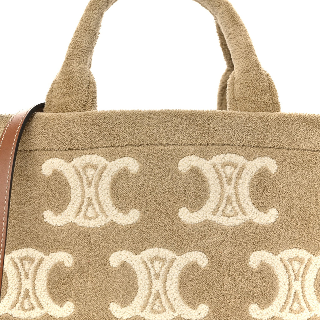 Thais Triomphe All Over Small Cabas Beige Tan