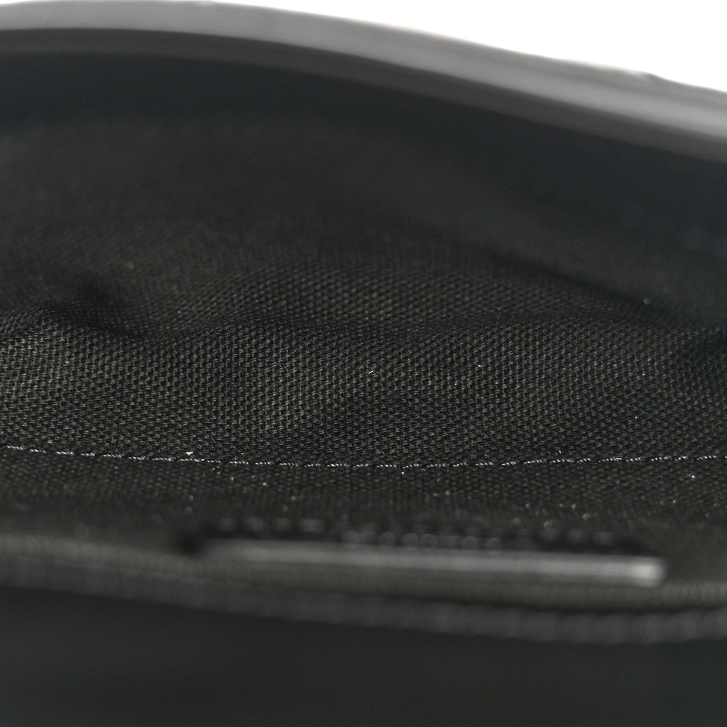 Calfskin Quilted CC Uniform Flap Belt Bag Black