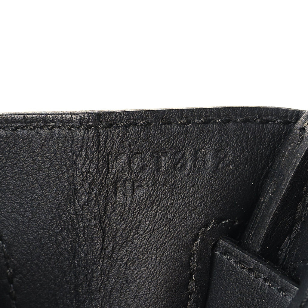Swift Verso Birkin 25 Gris Misty Black