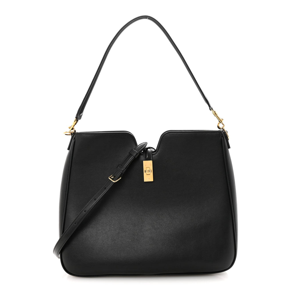 Smooth Calfskin Medium Camille 16 Soft Bag Black