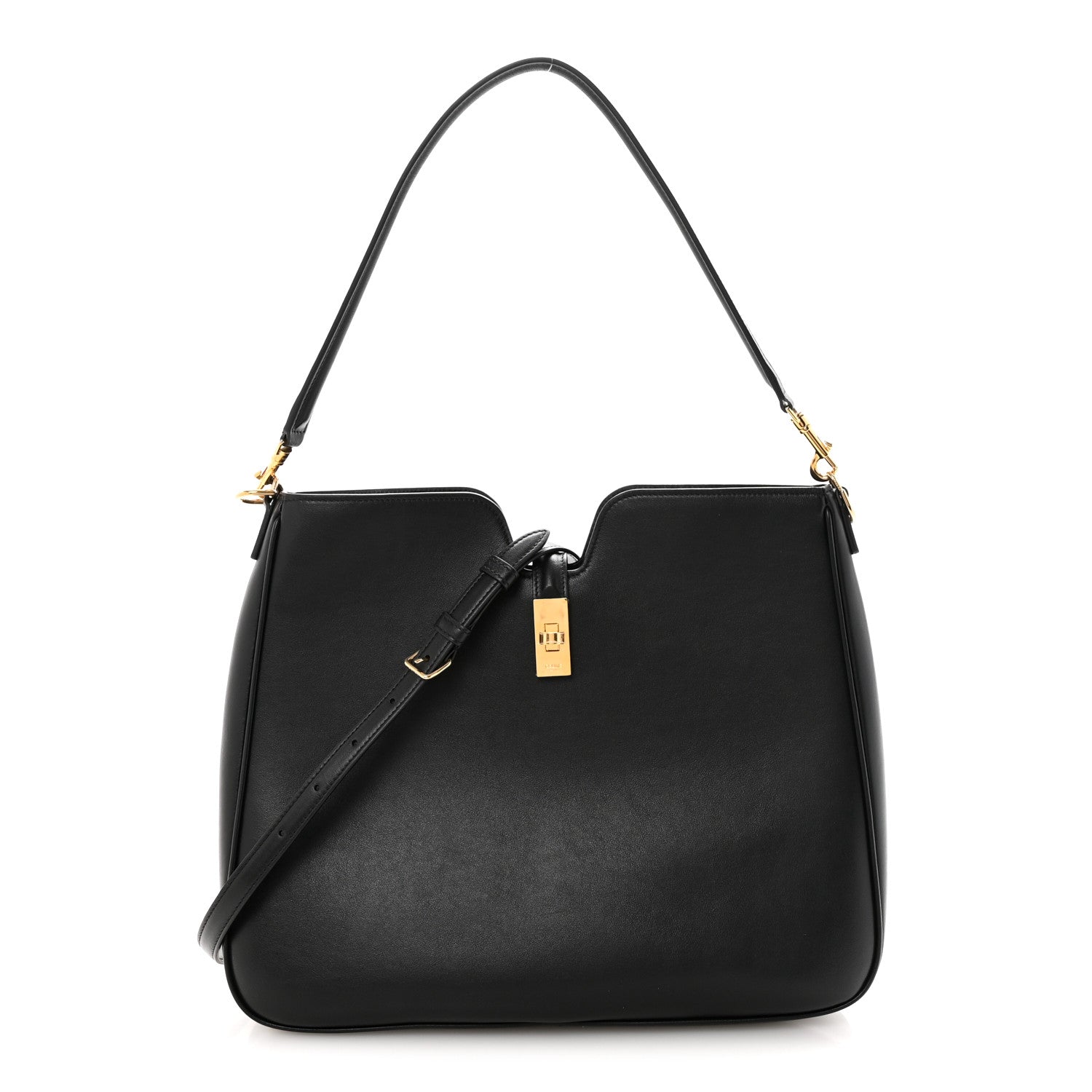Smooth Calfskin Medium Camille 16 Soft Bag Black