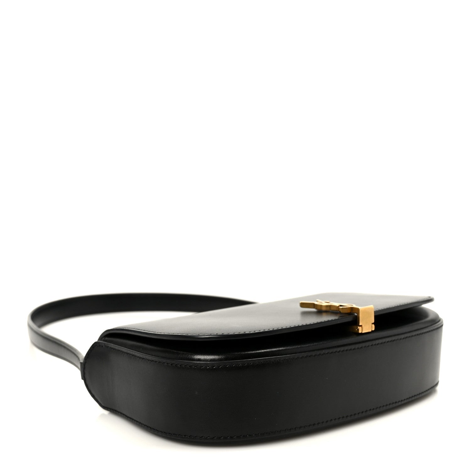 Box Calfskin Mini Voltaire Shoulder Bag Black
