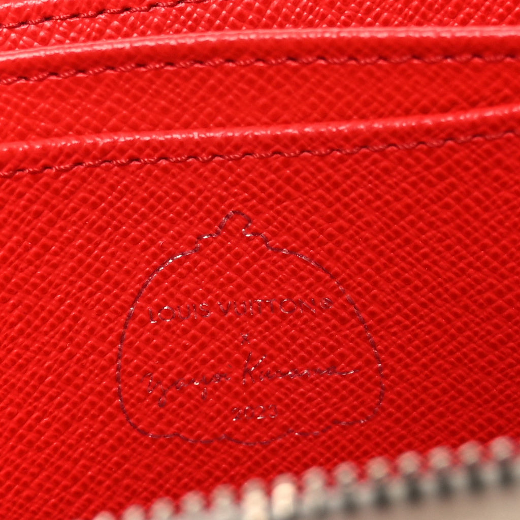 LV X YK Kusama Epi Zippy Coin Purse White