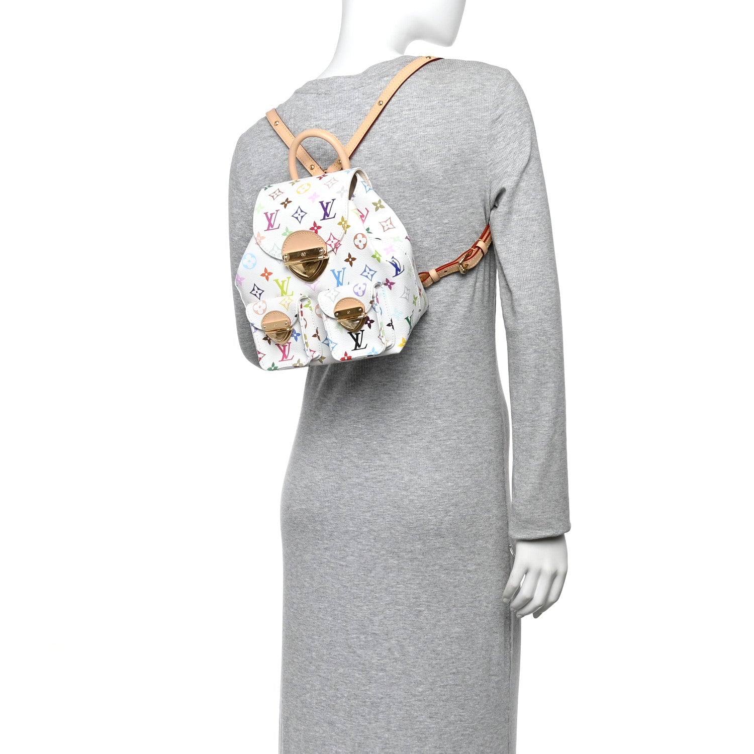 LV X TM Monogram Multicolor Venice Backpack White