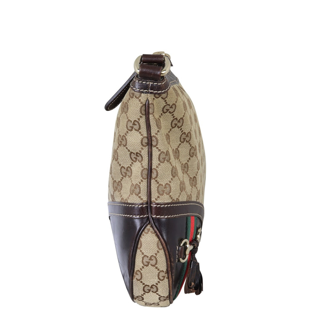 Gucci GG Canvas Horsebit Tassel Messenger